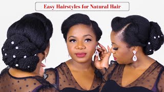 Elegant Hairstyles for Black Natural Hair | Simple and Easy Hairstyles for Natural Hair by Yasser K 9,516 views 2 years ago 9 minutes, 46 seconds