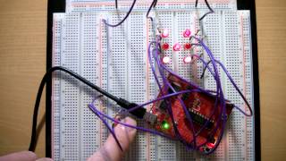 TI LaunchPad MSP430: Dice controlled with a push button