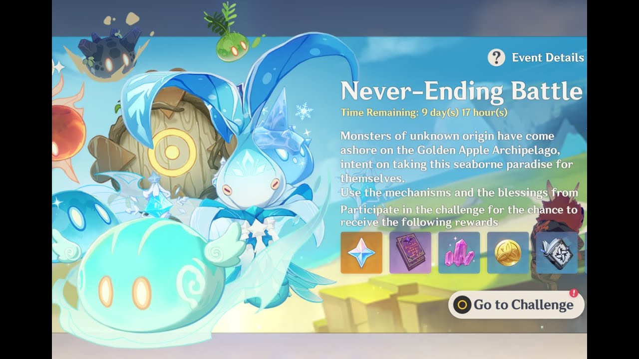 NeverEnding Battle Day 1 2000 Score Mission Max [Genshin Impact][1.