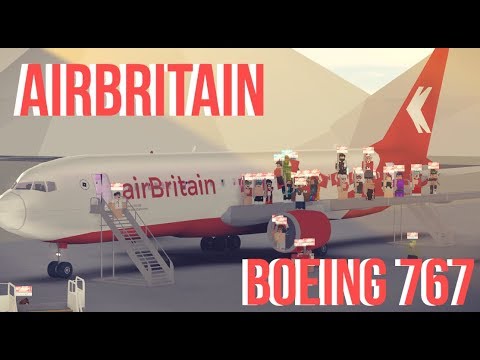 Roblox Airbritain Boeing 767 Flight Youtube - roblox 767