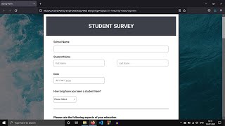 How To Make Survey Form Easily Using HTML and CSS | #Run Coding