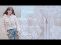 かぎ針編み| お花のモチーフを繋いでフード付き春アウター| Crochet Flower Motif Zip-Up Hoodie Cardigan Tutorial
