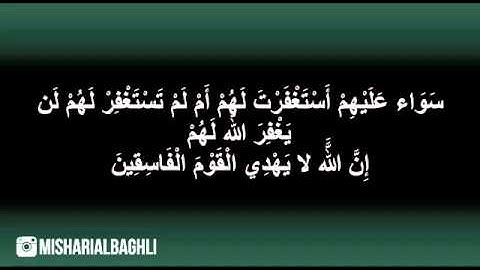 سوره المنافقون تلاوه خاشعه|للقارئ مشاري البغلي