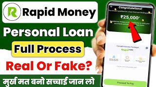 Rapid Money Loan App Real Or Fake?|Rapid Money Loan App Review | Rapid Money Loan App