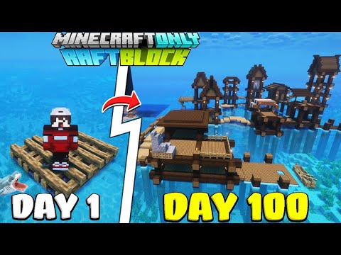 KienRic Tóm Tắt 100 Ngày Sinh Tồn Trên Một Chiếc Bè Trong Minecraft