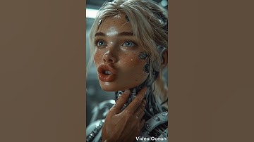 Blond robotic girl in lab #shorts #ai #robot