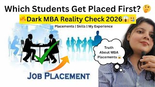 🔴MBA Placements Reality 2026 🔥😱 | My Honest Experience + Tips✅ | Who Gets Jobs Fastest?🤔