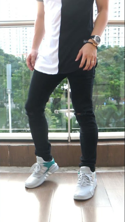 Celana Jeans Pria Denim Cowok Sobek Ripped Skinny Import AS-34