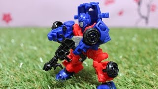 OPTIMUS PRIME Transformers Construct Bots Dinobot Rider toy review!
