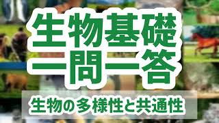 生物基礎一問一答【生物の多様性と共通性】