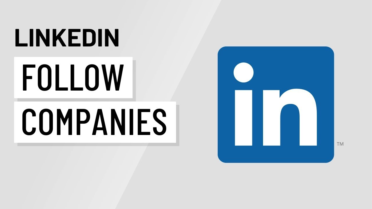 Following Companies on LinkedIn