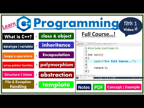 C++ Full Course for Beginners (Hindi) | Learn Coding