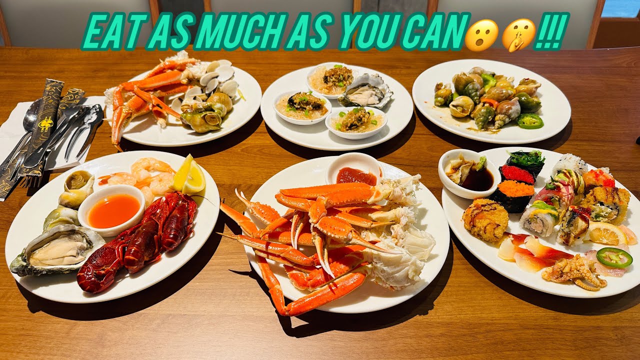 BRAND NEW ALL YOU CAN EAT CRAB SEAFOOD & SUSHI BUFFET @ THIS BRAND NEW RESTAURANT IN DUBLIN CA!