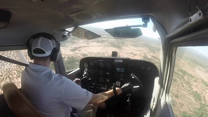 Solo at Ryan Airfield | COM AUDIO | CESSNA 172