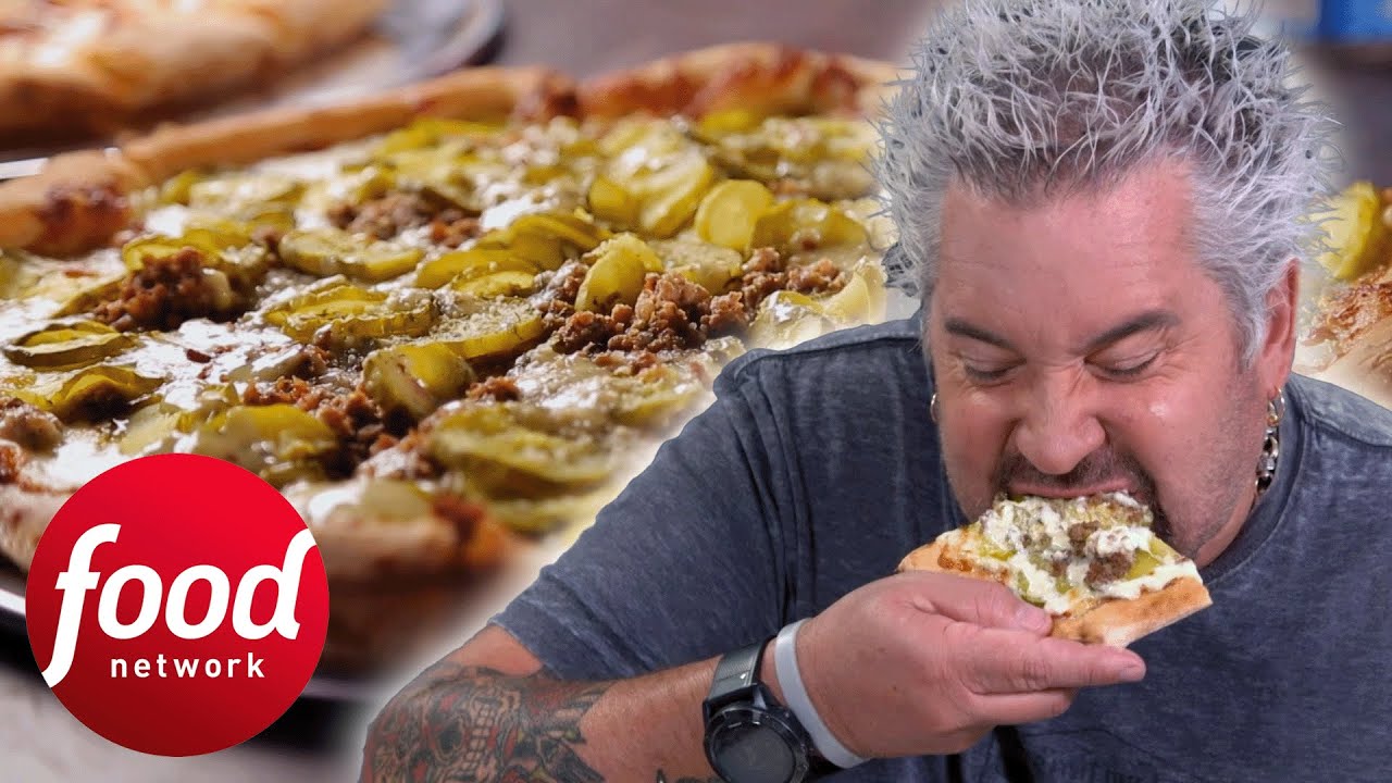 Guy Fieri BLOWN AWAY By A Pickle Pizza Diners, DriveIns & Dives