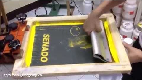 In Lụa Thủ Công Nhiều Màu Trên Áo Thun