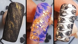 Marble Nail Art | Easy Drag Marble Nails Compilation | Nailicious screenshot 5