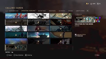 Cod WW2 Calling Cards