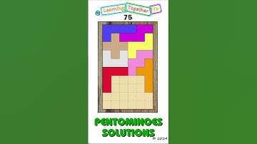 Not an image. #75 (Solution SETUP) Pentominoes Math Puzzle #mathchallenge #Shorts #puzzlegame