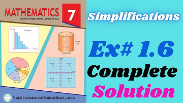 Exercise 1.6 class 7 new math syllabus || Simplifications | Class 7 new mathematics book 2023