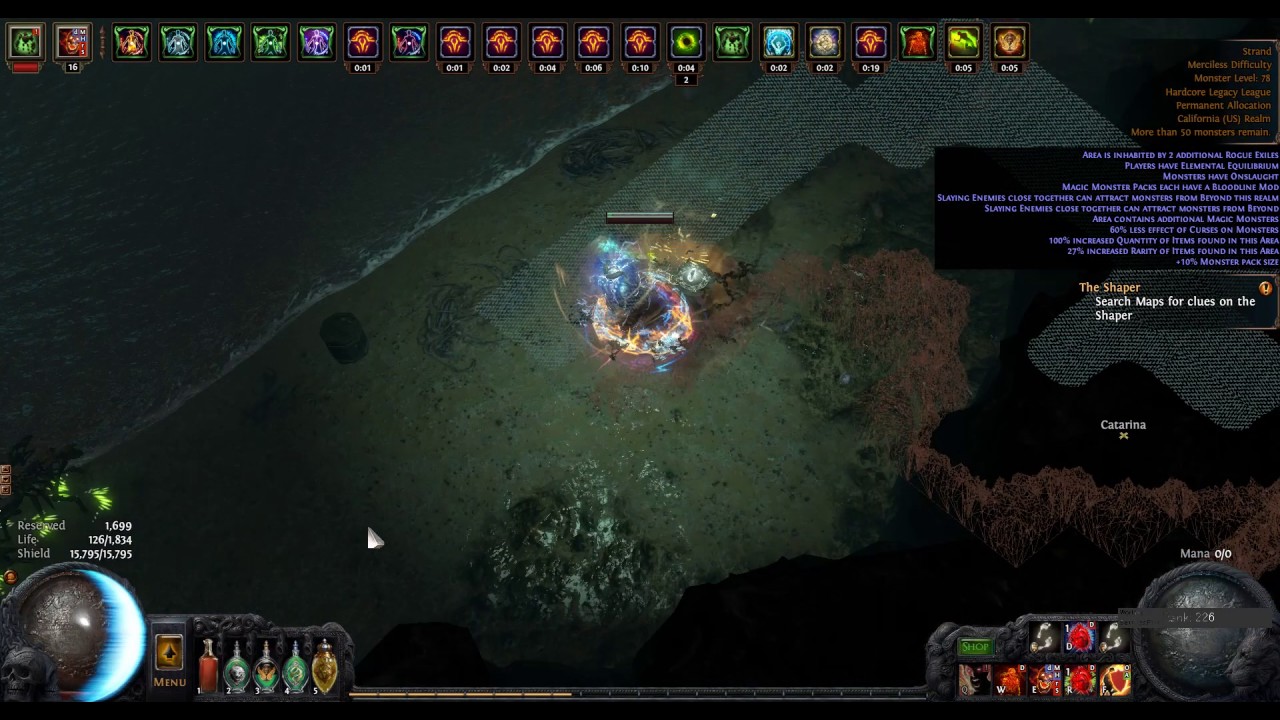 Path of Exile: LL SRS Necro Shaped Strand Gameplay [LHC] - YouTube