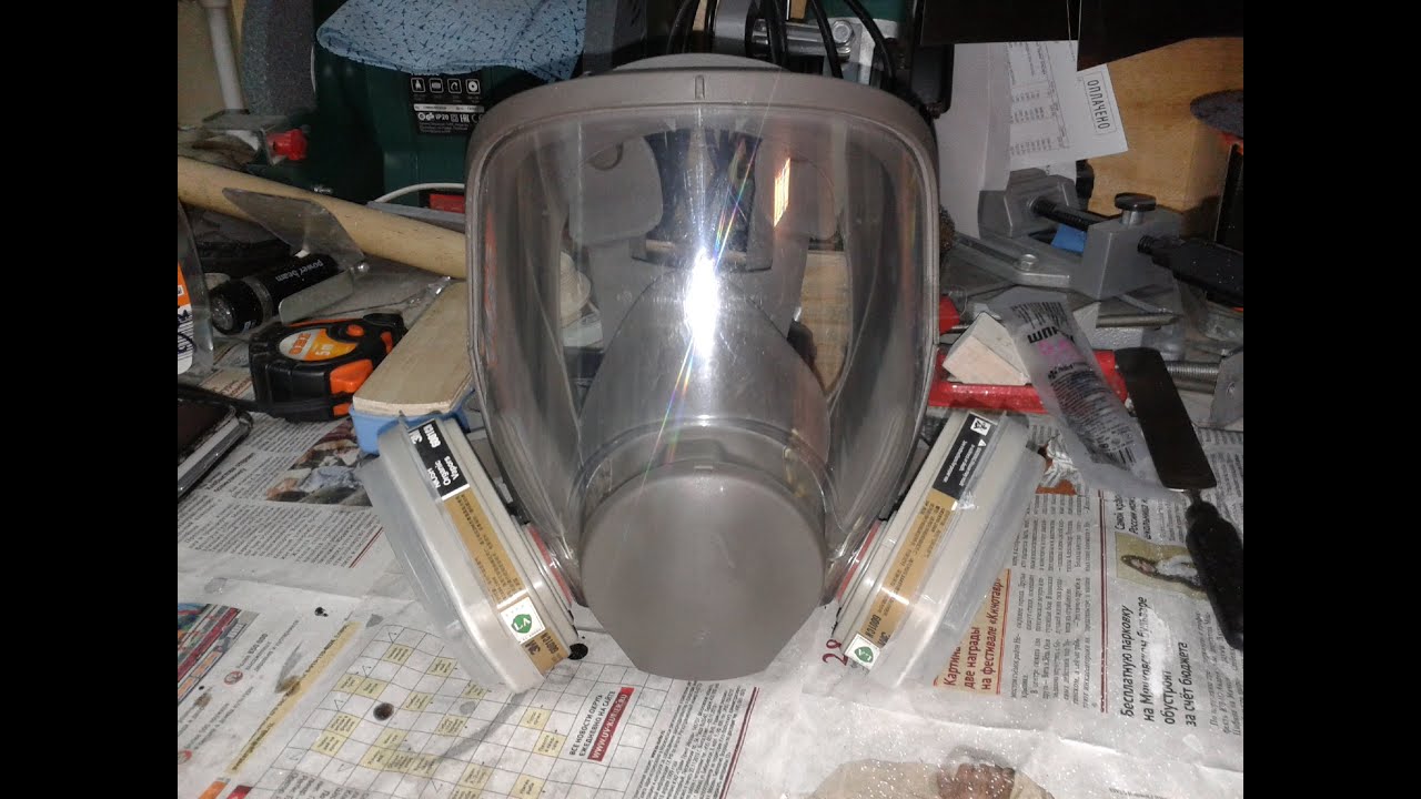 Восстановление прозрачности защитного стекла полнолицевой маски