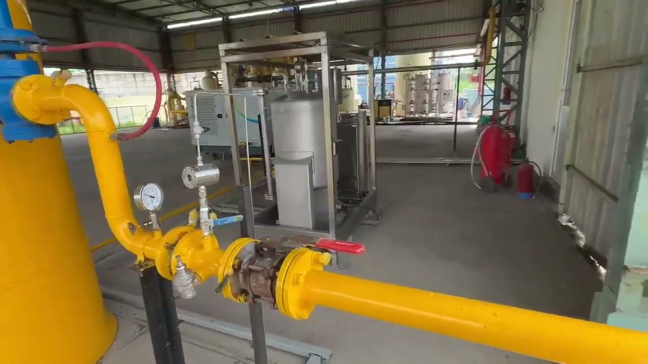 Biogas Purification plant giving purified gas into CGD network