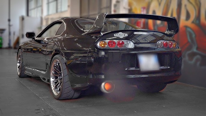 1239HP Toyota Supra HUGE TURBO! on AUTOBAHN (NO SPEED LIMIT) by