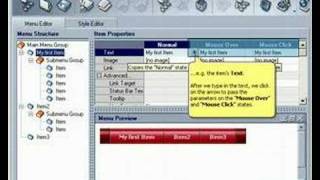How to create a DHTML menu with AllWebMenus