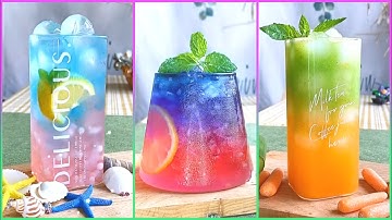 Cách pha cocktail, nước trái cây giải khát nhiều màu sắc đẹp và ngon miệng #34