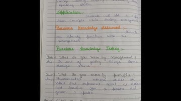 lesson plan for commerce on principles of management for b.Ed first year students