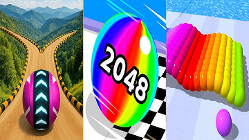 Going Balls VS Ball Run 2048 VS Canvas Run - ALL LEVELS Gameplay Android iOS Ep 1