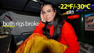 Broken Down Twice in -22℉/-30ºC Solo Truck Camping