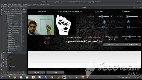 Hand gesture recognition | GUI implementation | Kivy | Python | Deep Learning