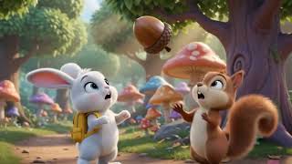 Luna bunny & Squirrel’s Happy Dance 🐰🐿️ | Cute Cartoon Story