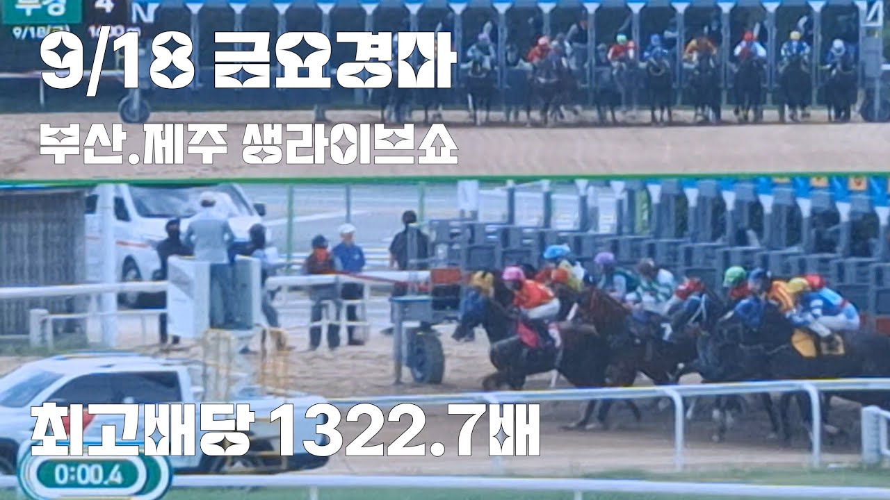 오늘따라 경마가 요리조리 피해다니네?(금요경마 전경주 생라이브쇼)