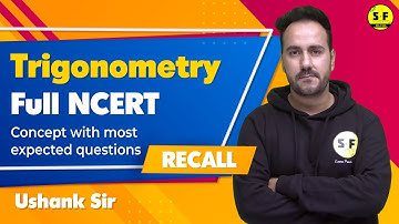 Class 10th Trigonometry Full NCERT Concept with Important Questions With Ushank Sir