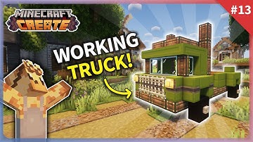 I Built a WORKING Delivery Van in Minecraft Create Mod! [#13]