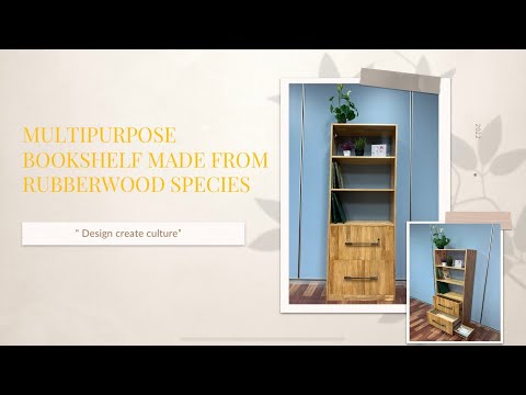 [FSG661] Multipurpose Bookshelf Made From Rubberwood Species