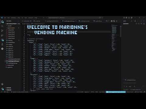 Python Vending Machine Walkthrough in Visual Studio Code | Step-by-Step Beginner Guide 💻🥤