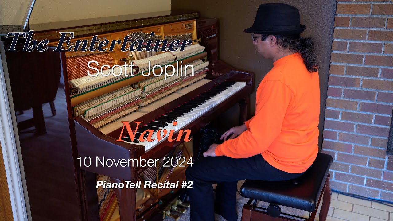 The Entertainer by Scott Joplin arr. by Alfred's for PianoTell Recital #2 (tuned with pianoscope)
