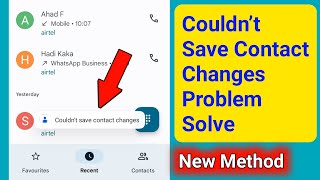 Couldn’t Save Contact Changes Problem Solve (2024 Update) Fix Couldn’t Save Contact Changes Problem screenshot 5