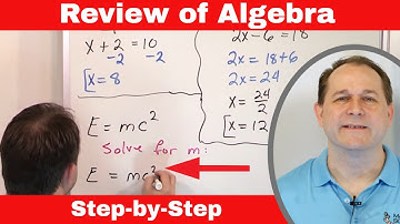 Review of Essential Algebra - Exponents, Solving Equations & Graphing