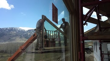 Glenn installing side triangle window