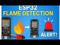 Flame detection using Esp32 Transmitter and Esp32 receiver using Esp -portal . communication