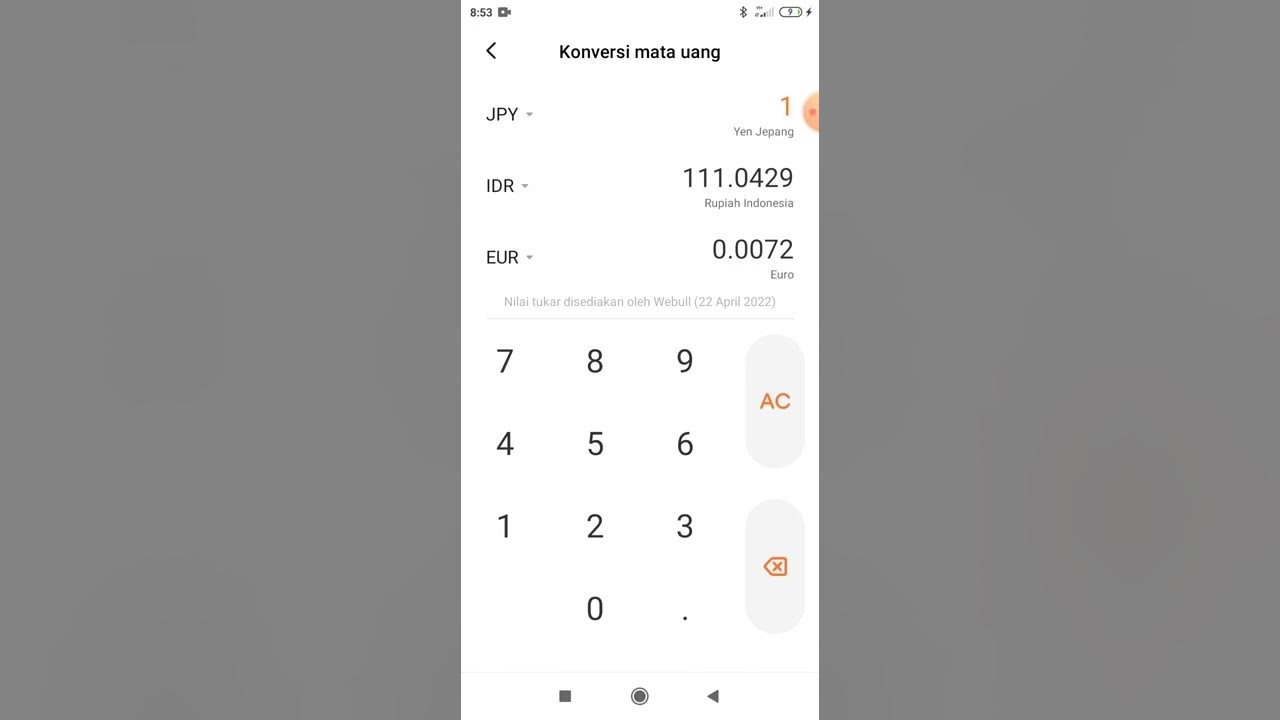 Cara Menghitung Yen Ke Rupiah Dikalkulator YouTube