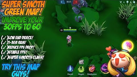 Smooth Green Celestial Map Reduce FPS Drop & Stable 60 FPS | MLBB