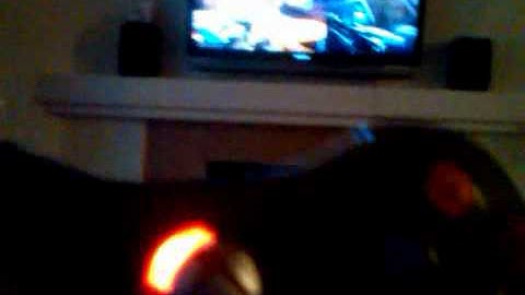 Xbox 360 controller. Red ROL, Orange LED Xbox button wired to rumble motors