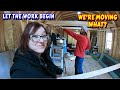The building begins  shed to home  work couple builds tiny house homesteading offgrid rv 