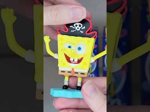 2003 Vintage SpongeBob Figure 🏴‍☠️ | Link to full video in description #spongebob #unboxing #ASMR